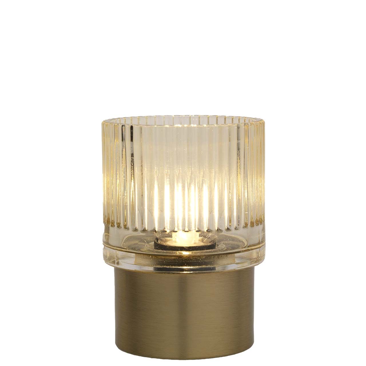 LAMPADA IN VETRO H.11 ALIMENTATA A BATTERIE - SENAPE